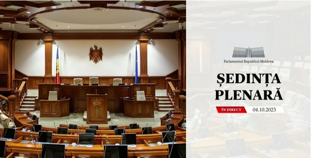 LIVE // Ședința Parlamentului din 4 octombrie 2023. Deputații vor examina modificarea Codului Electoral